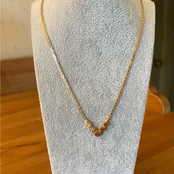 Beverly Hills Gold 14k gold 16” inch round cut  v shaped necklace rare/ vintage - Picture 2 of 12